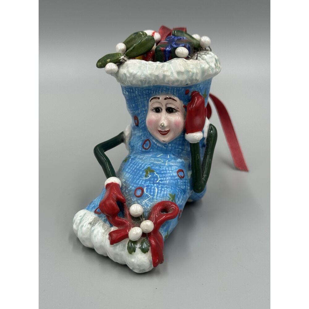 Polanaise Style Anthropomorphic‎ Stocking Ornament Whimsy